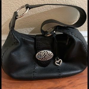 Brighton Shoulder Hobo Pebbled Leather EUC